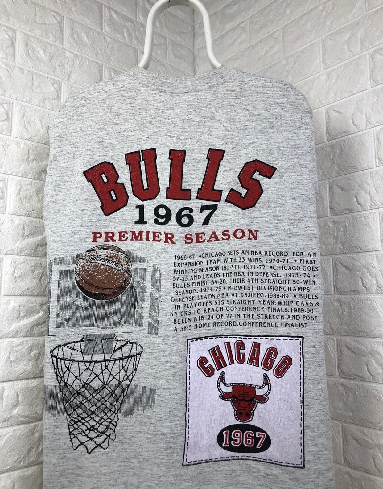NBA × Vintage 1993 Chicago Bulls Vintage T-shirt Size US M / EU 48-50 / 2 - 5 Thumbnail