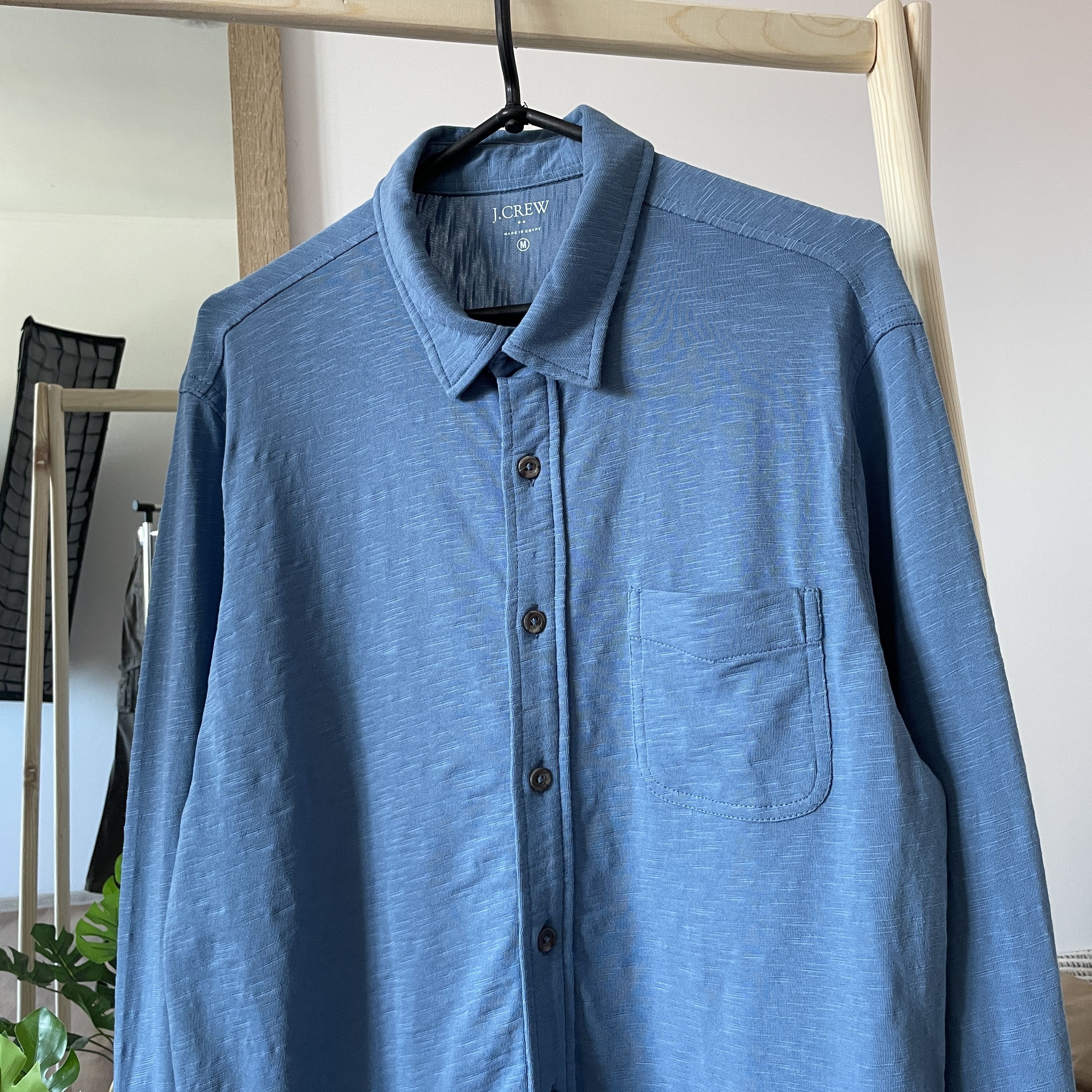 J.Crew J.Crew Knit Button Down Shirt Size M Size US M / EU 48-50 / 2 - 3 Thumbnail