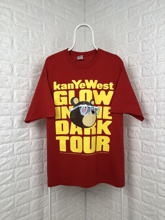 Kanye West Takashi Murakami Glow in the Dark Tour T-shirt Size 