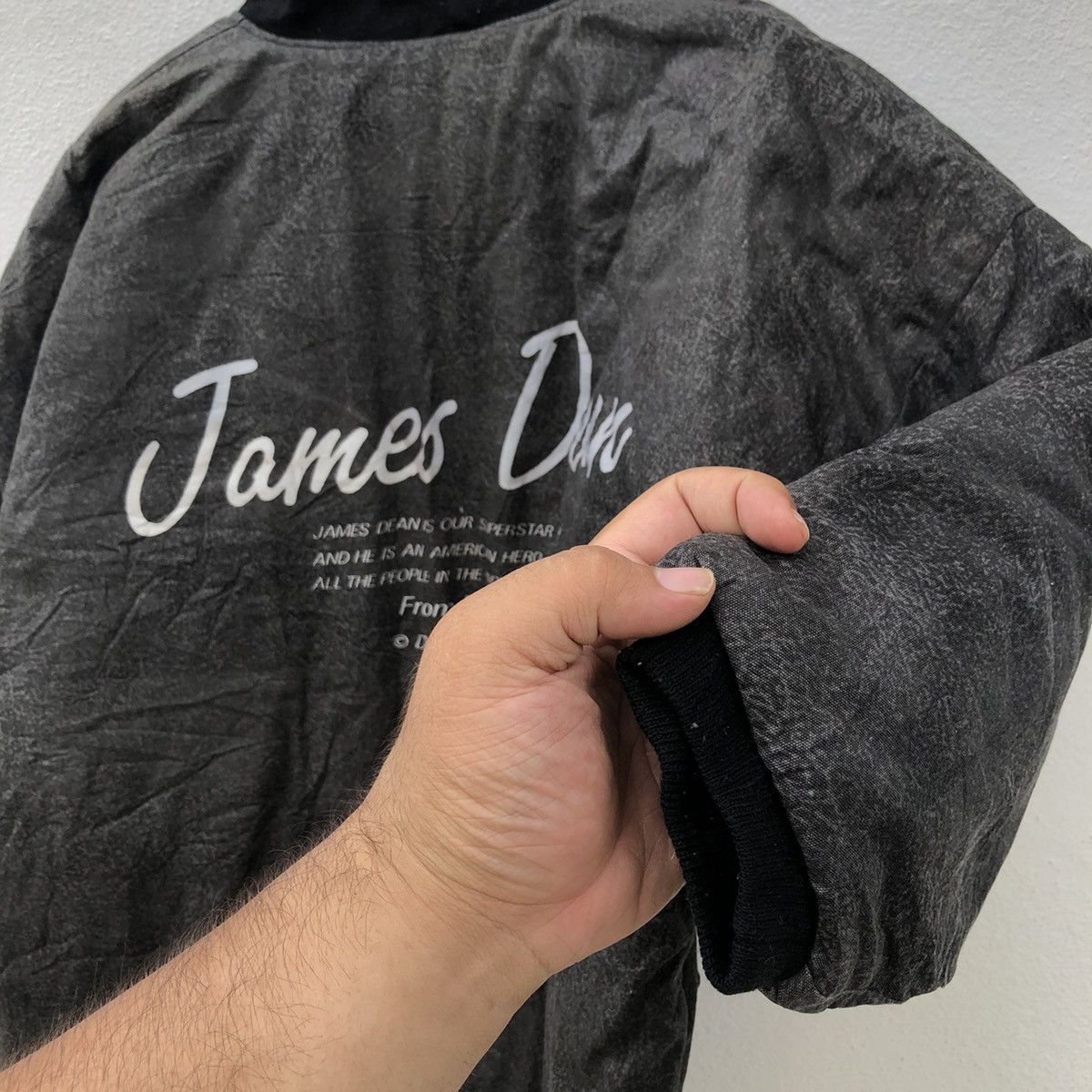 Japanese Brand VINTAGE JAMES DEAN BIG LOGO KIMONO DESIGN JACKET Size US M / EU 48-50 / 2 - 12 Thumbnail