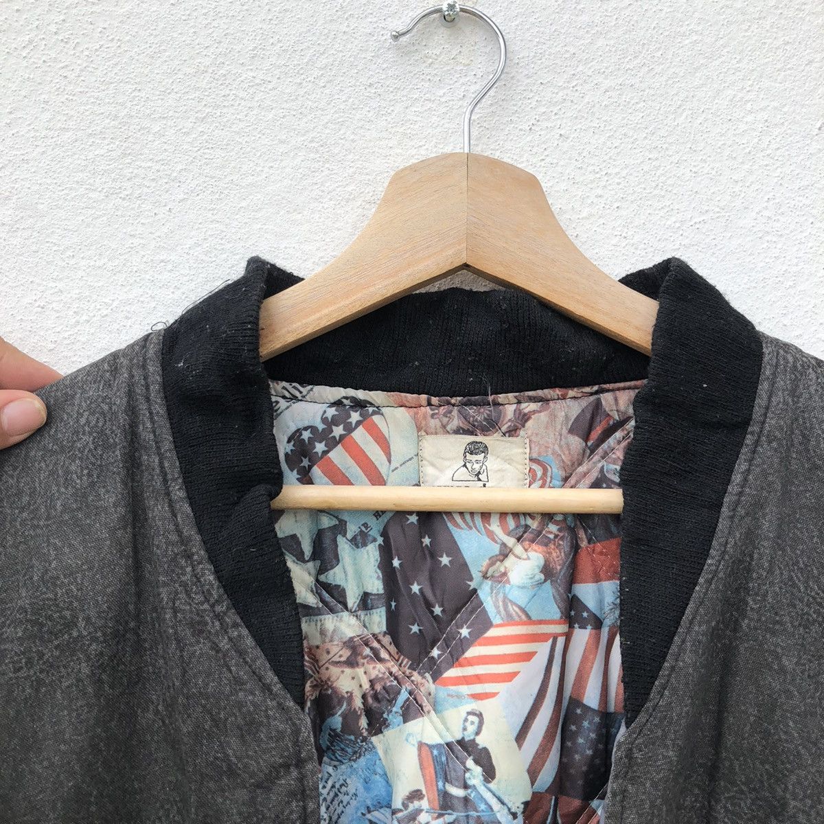 Japanese Brand VINTAGE JAMES DEAN BIG LOGO KIMONO DESIGN JACKET Size US M / EU 48-50 / 2 - 9 Thumbnail