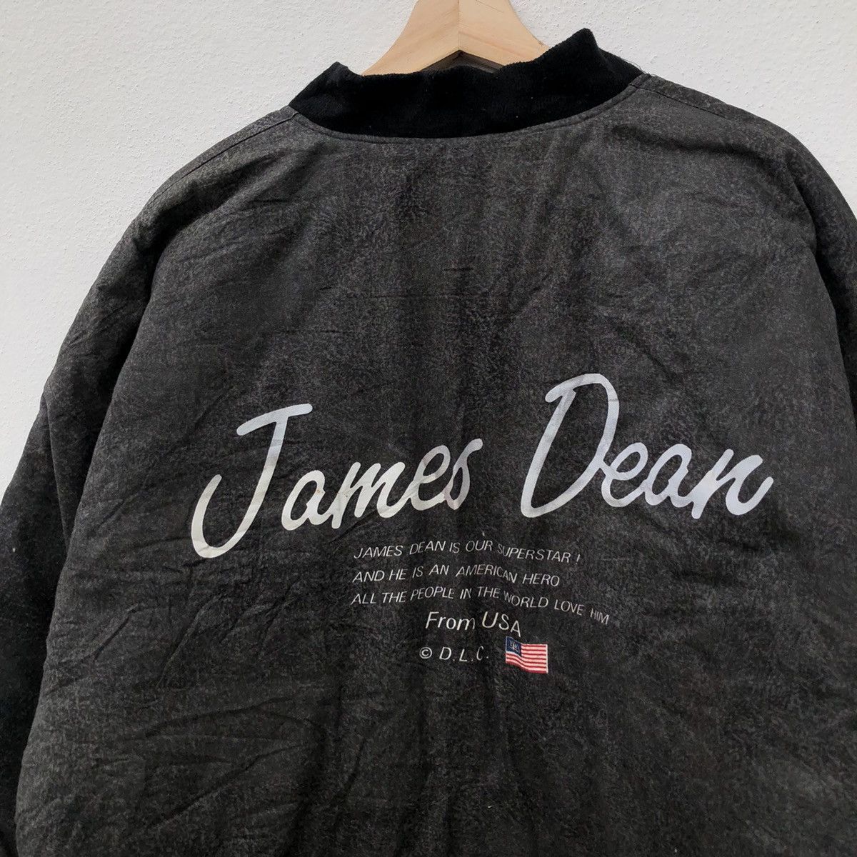 Japanese Brand VINTAGE JAMES DEAN BIG LOGO KIMONO DESIGN JACKET Size US M / EU 48-50 / 2 - 11 Thumbnail