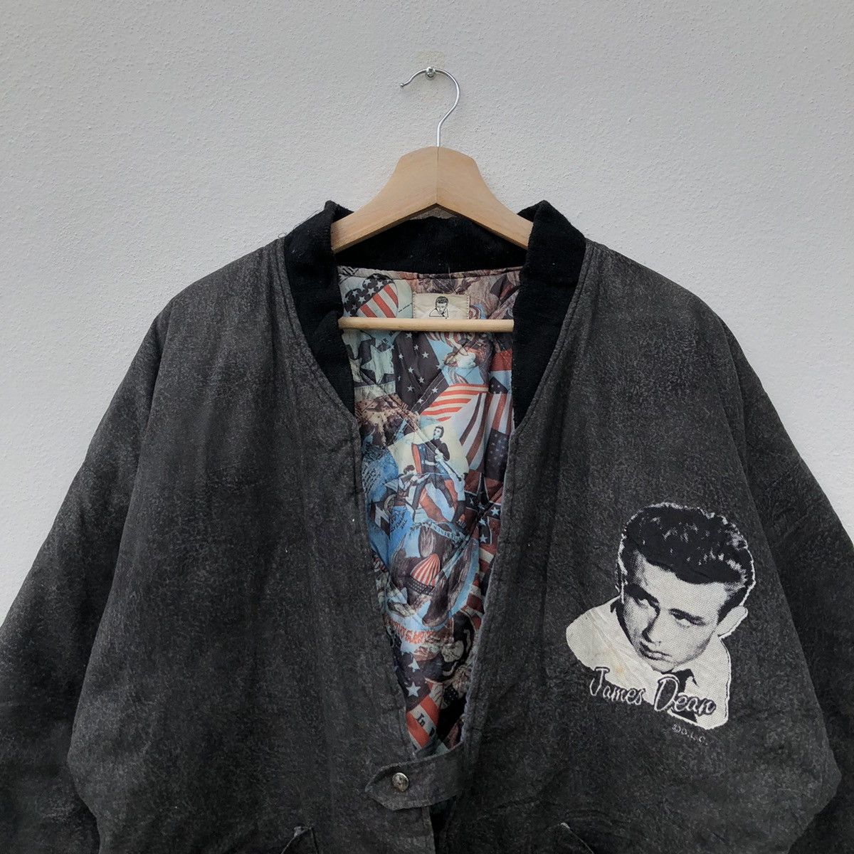 Japanese Brand VINTAGE JAMES DEAN BIG LOGO KIMONO DESIGN JACKET Size US M / EU 48-50 / 2 - 5 Thumbnail