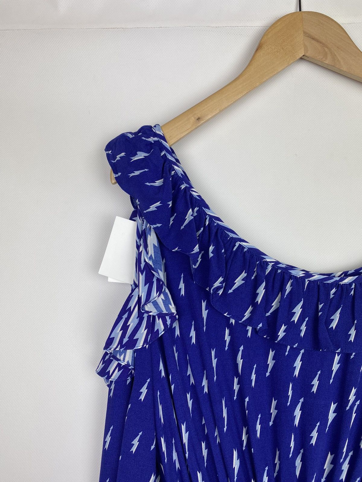 Sandro BNWT Sandro Lightning Bolt Bare Shoulder E18 Kemila dress Size XXS / US 00 / IT 34 - 6 Thumbnail