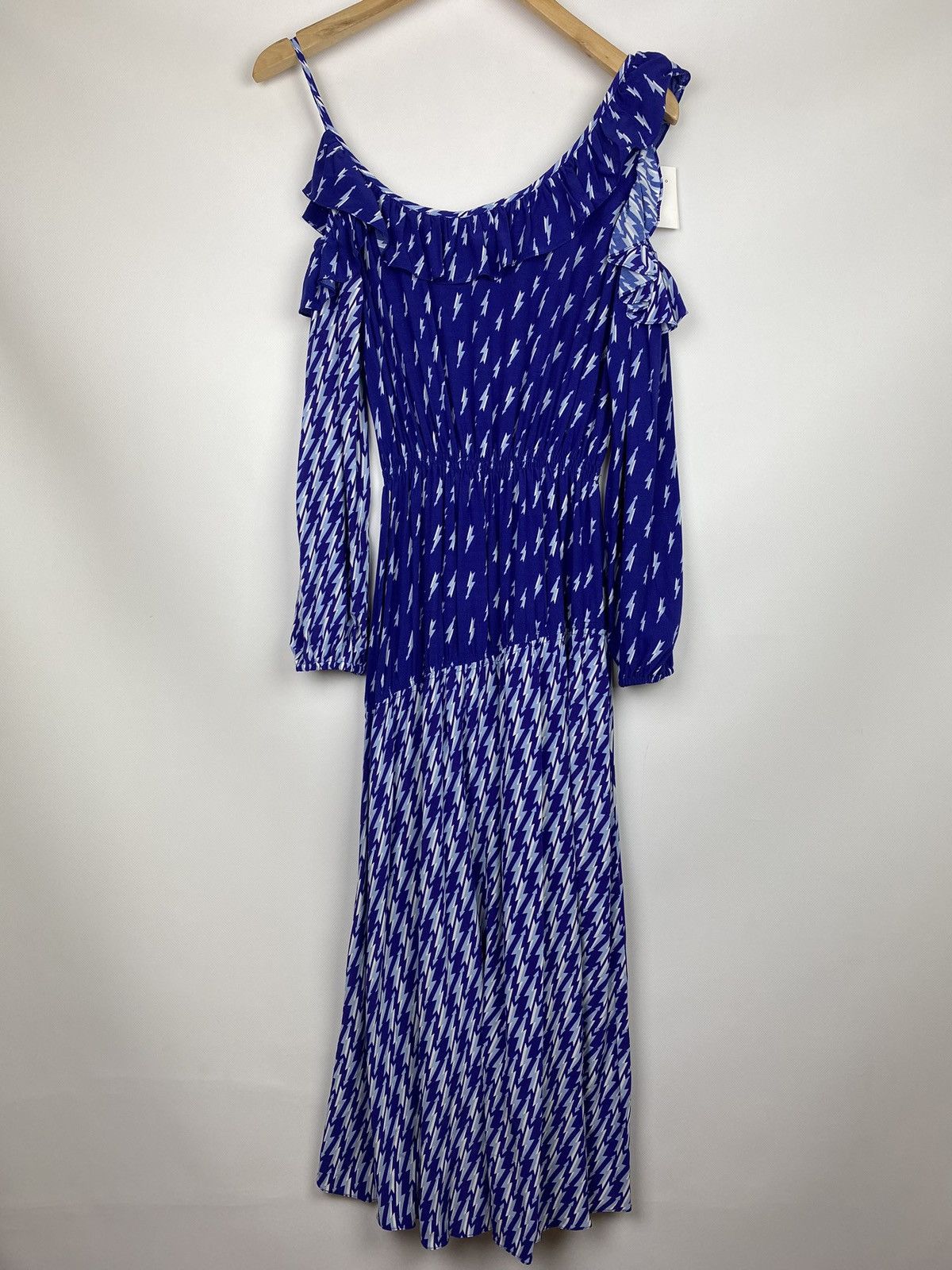 Sandro BNWT Sandro Lightning Bolt Bare Shoulder E18 Kemila dress Size XXS / US 00 / IT 34 - 11 Thumbnail