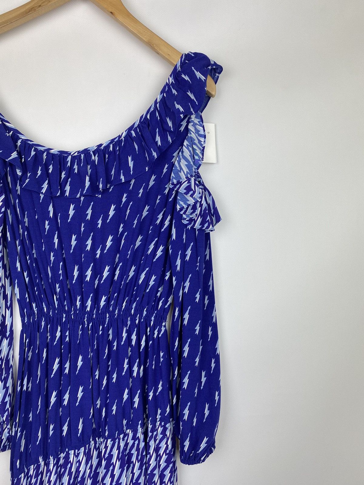 Sandro BNWT Sandro Lightning Bolt Bare Shoulder E18 Kemila dress Size XXS / US 00 / IT 34 - 13 Thumbnail