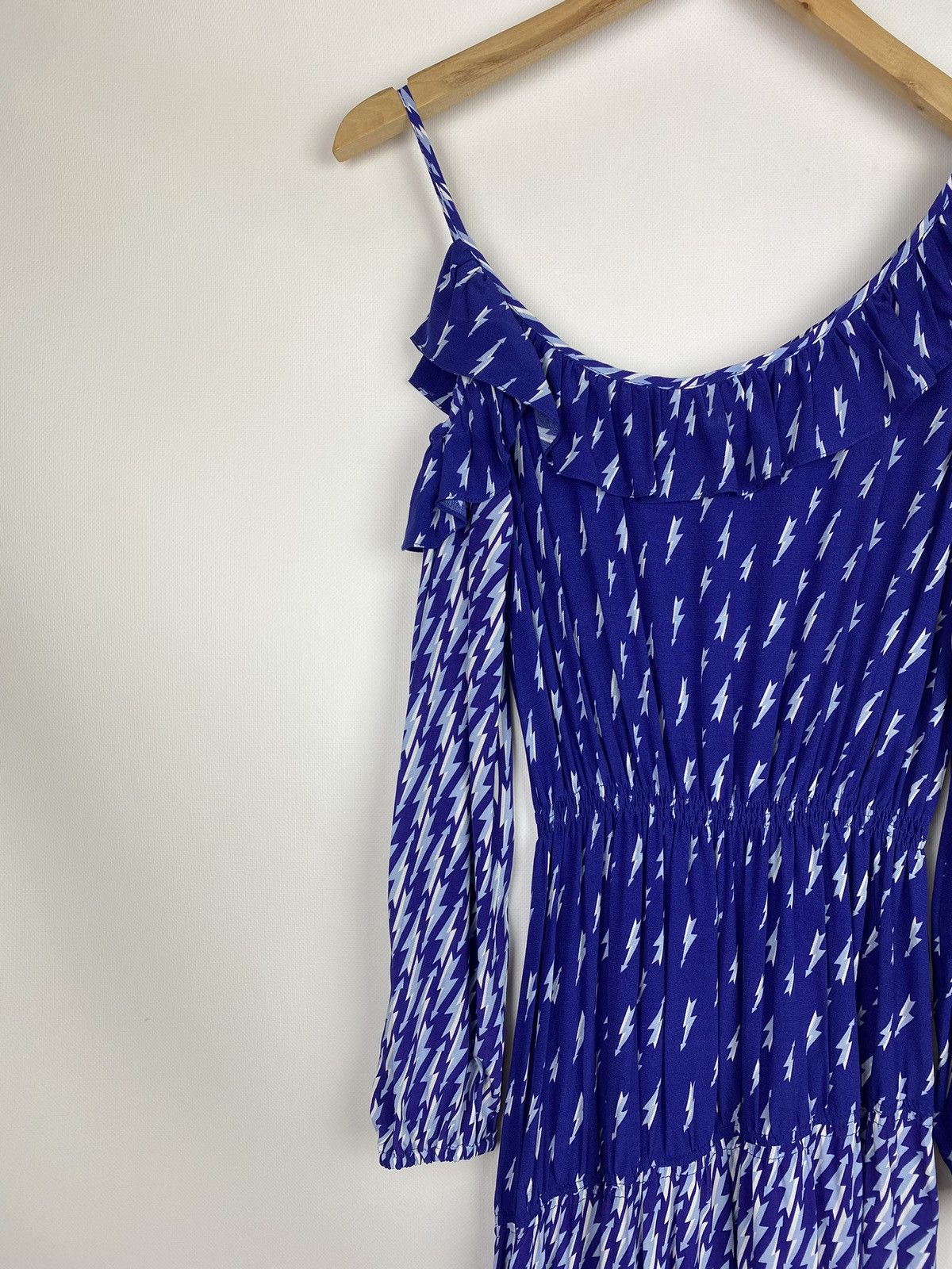 Sandro BNWT Sandro Lightning Bolt Bare Shoulder E18 Kemila dress Size XXS / US 00 / IT 34 - 12 Thumbnail