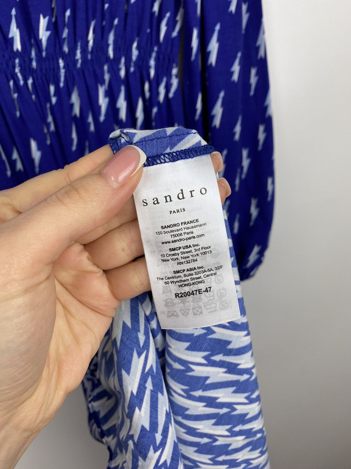 Sandro BNWT Sandro Lightning Bolt Bare Shoulder E18 Kemila dress Size XXS / US 00 / IT 34 - 14 Thumbnail