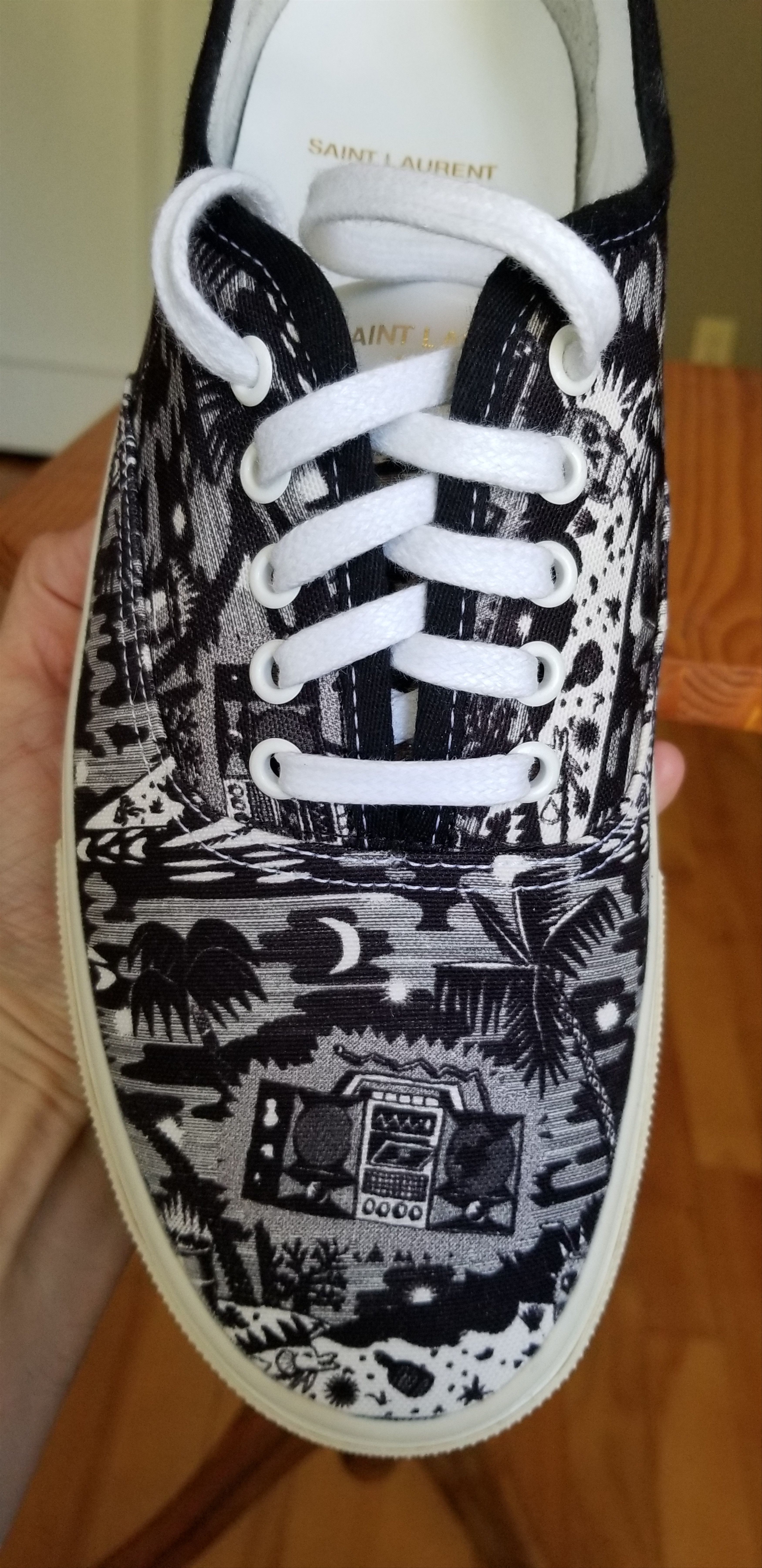 Saint Laurent Paris Saint Laurent Paris Boombox Sneakers Size US 12 / EU 45 - 8 Thumbnail