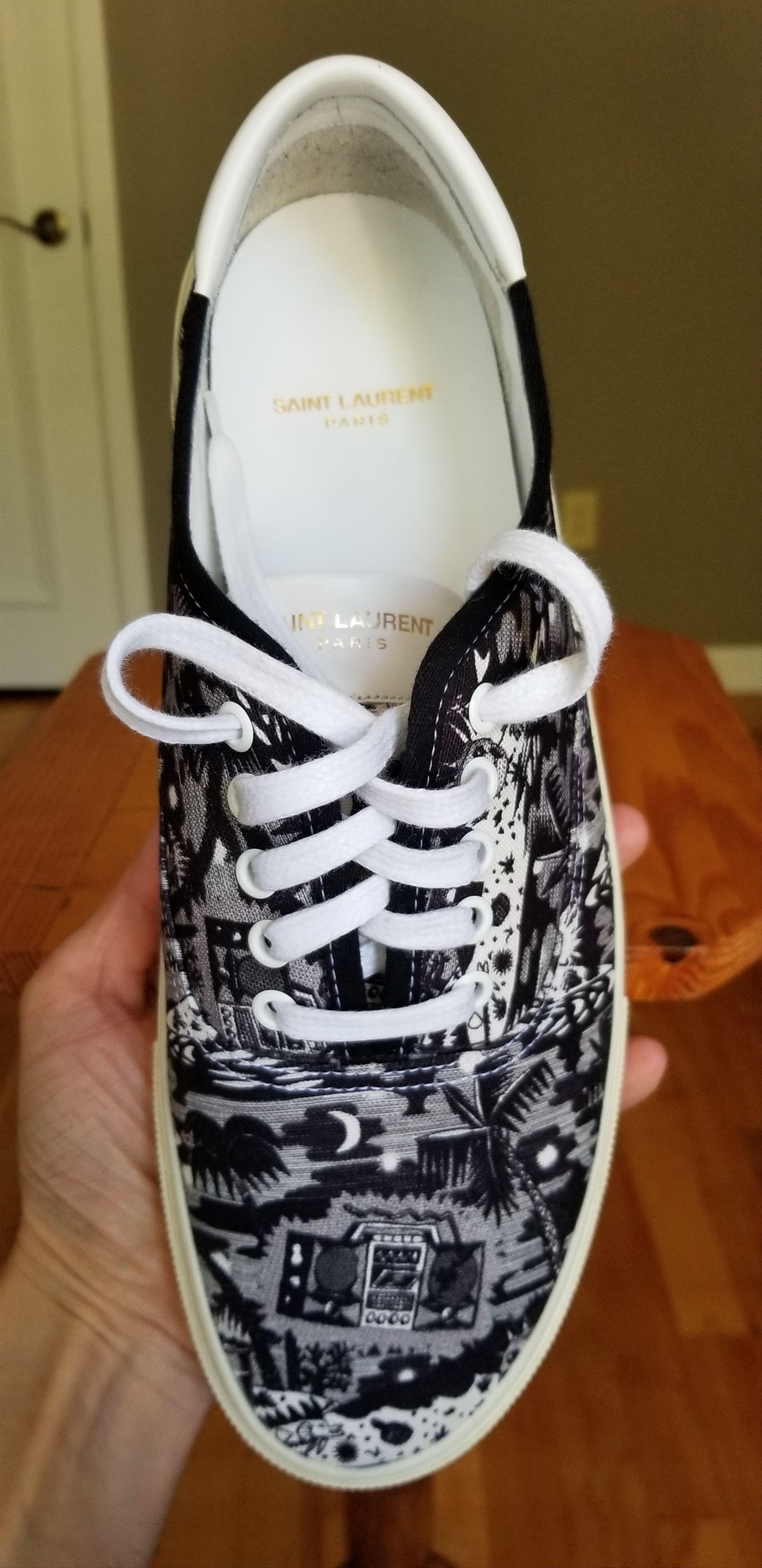 Saint Laurent Paris Saint Laurent Paris Boombox Sneakers Size US 12 / EU 45 - 13 Thumbnail