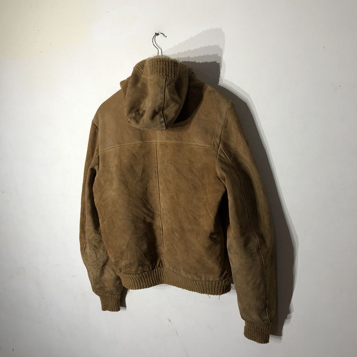 Vintage Vintage 70's Hoodie Zipper Leather Jacket Size US S / EU 44-46 / 1 - 12 Thumbnail