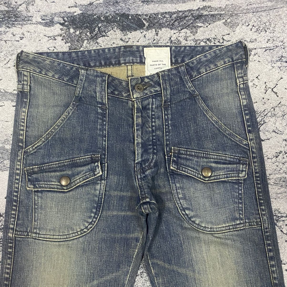 Designer × If Six Was Nine × Japanese Brand Steals🔥 Vintage Japanaese Quadro Denim Bush Pants Size US 32 / EU 48 - 6 Thumbnail