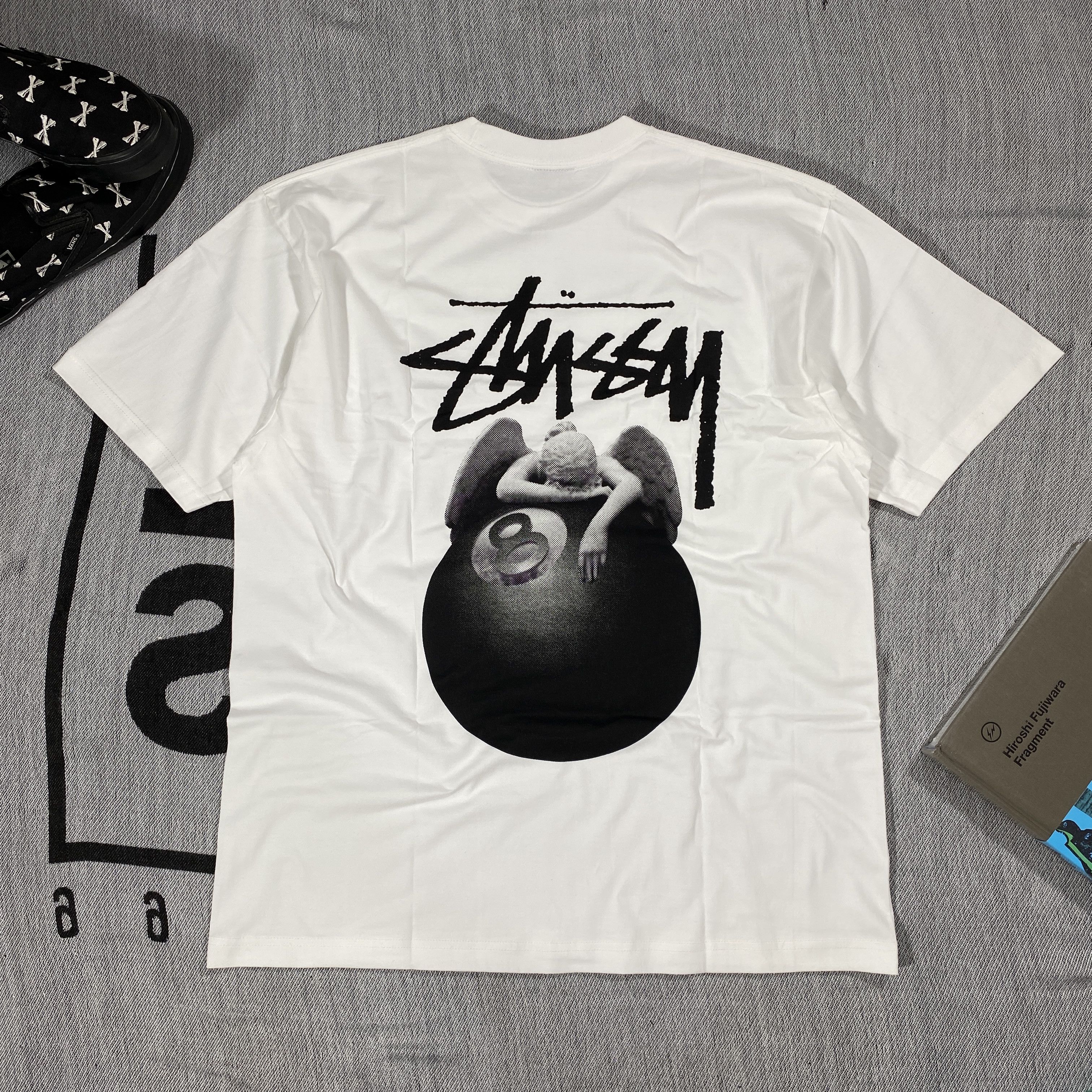 Streetwear × Stussy Stussy 🎱 Fallen Angel Tee White Medium