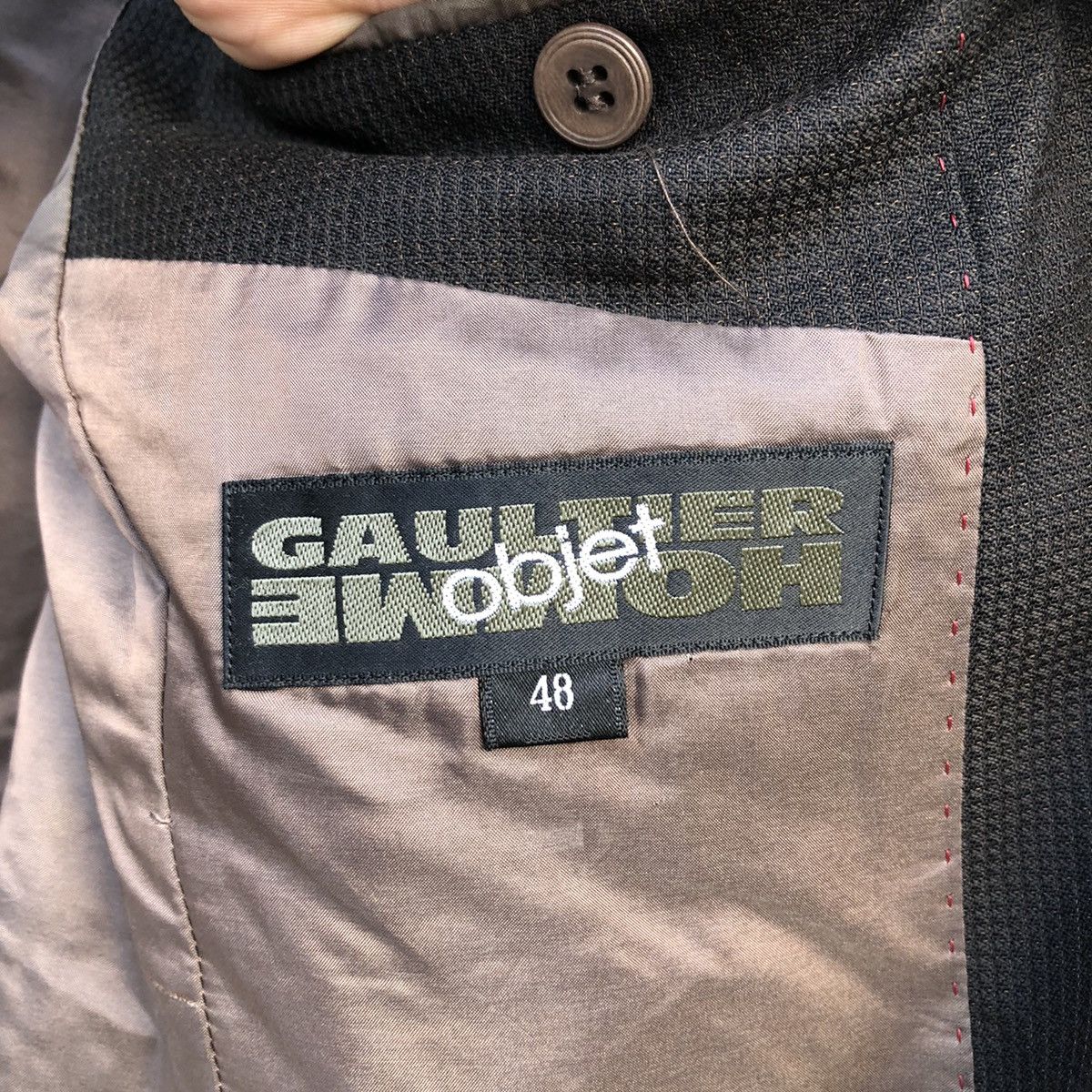 Vintage GAULTIER OBJET HOMME JACKET DISTRESSED DESIGN Size US M / EU 48-50 / 2 - 11 Thumbnail