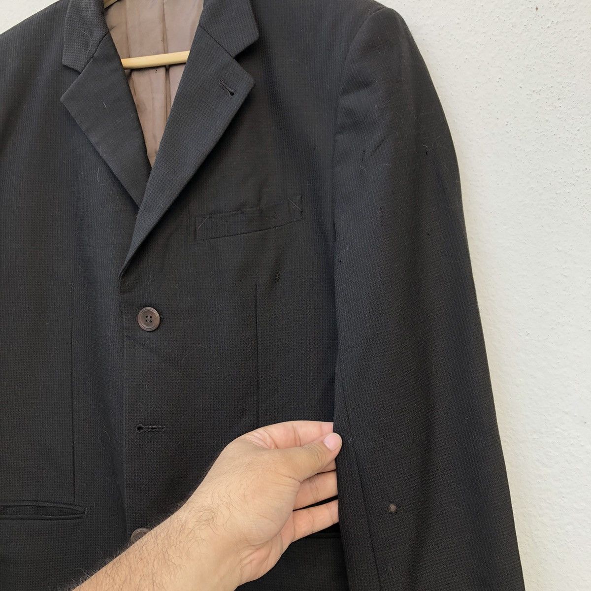 Vintage GAULTIER OBJET HOMME JACKET DISTRESSED DESIGN Size US M / EU 48-50 / 2 - 4 Thumbnail