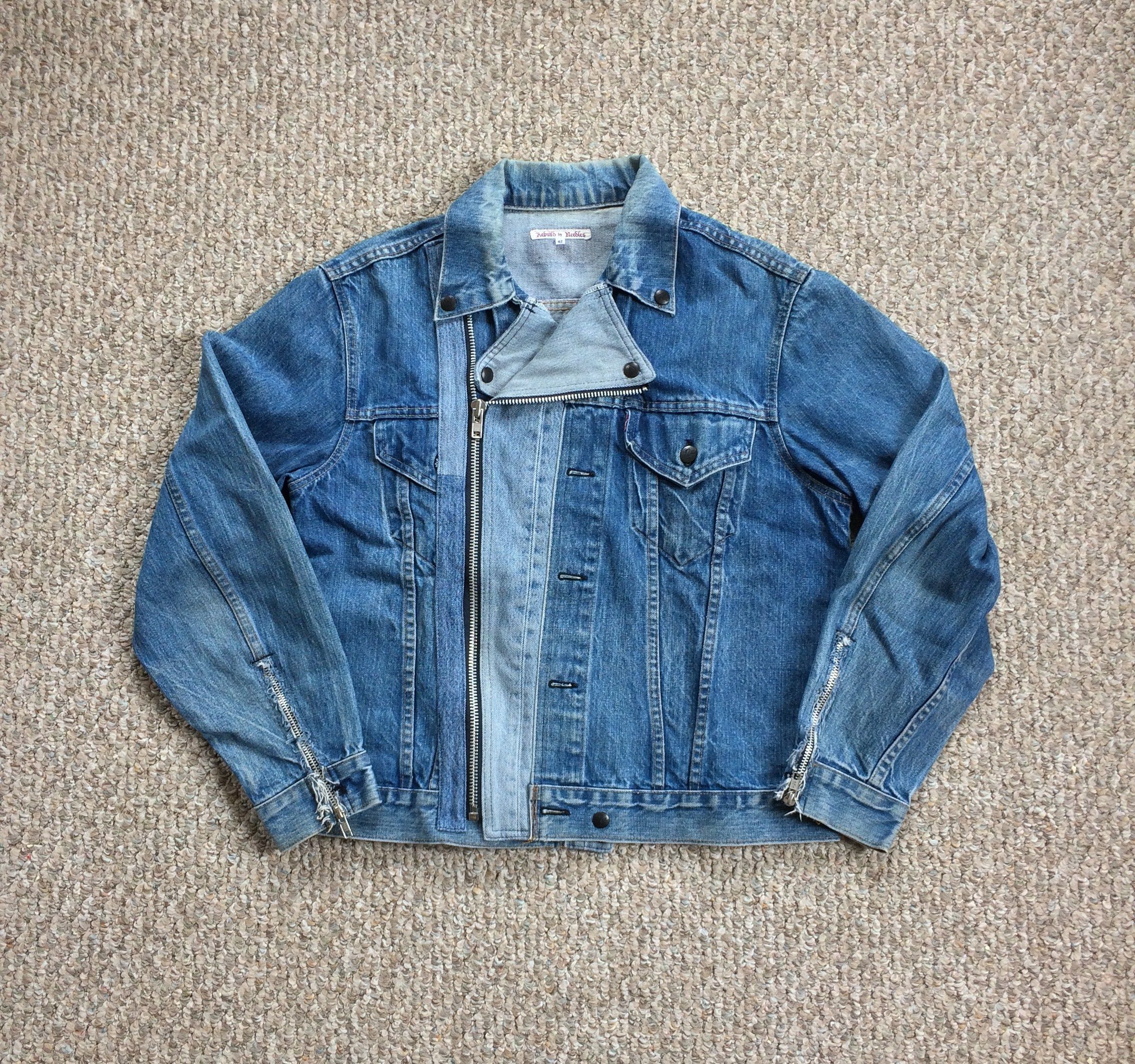 image of Rebuild By Needles Denim Jacket in Light Blue Jeans, Men's (Size Medium)