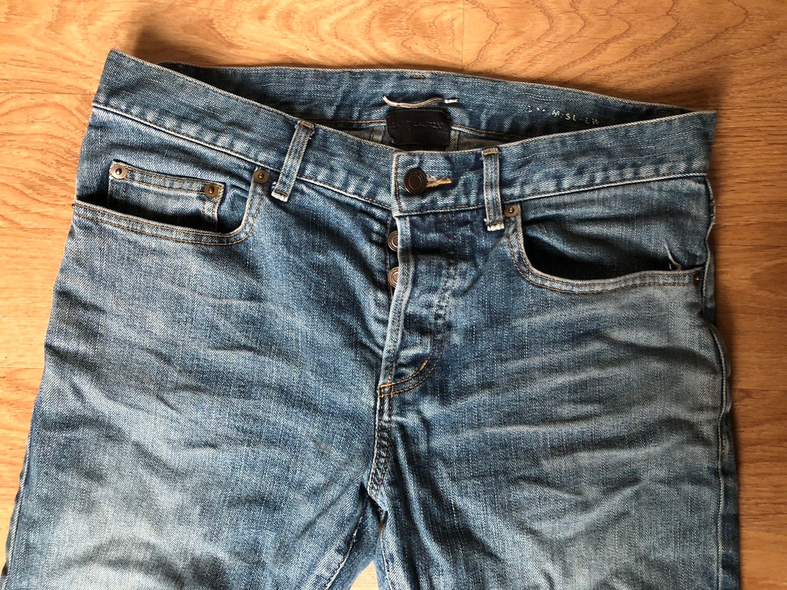 Pre-owned Hedi Slimane X Saint Laurent Paris D02 Blue Jeans