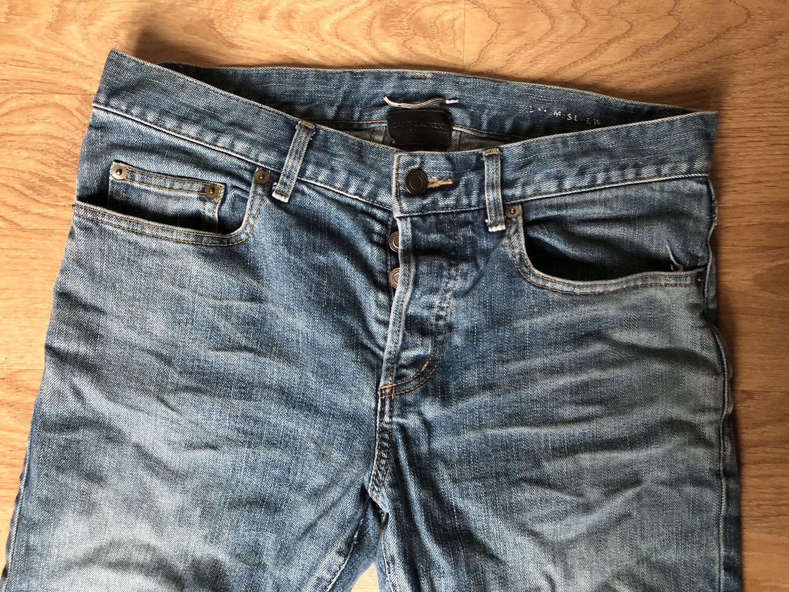 image of Hedi Slimane x Saint Laurent Paris D02 Blue Jeans, Men's (Size 30)