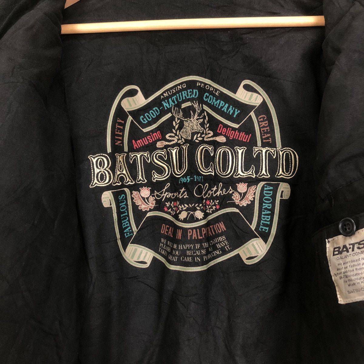 Japanese Brand 💥LAST DROP💥BATSU COLTD Leather Jacket Size US M / EU 48-50 / 2 - 8 Thumbnail