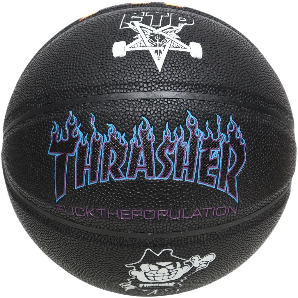 Fuck The Population × Thrasher FTP + THRASHER BASKETBALL Size ONE SIZE - 3 Thumbnail