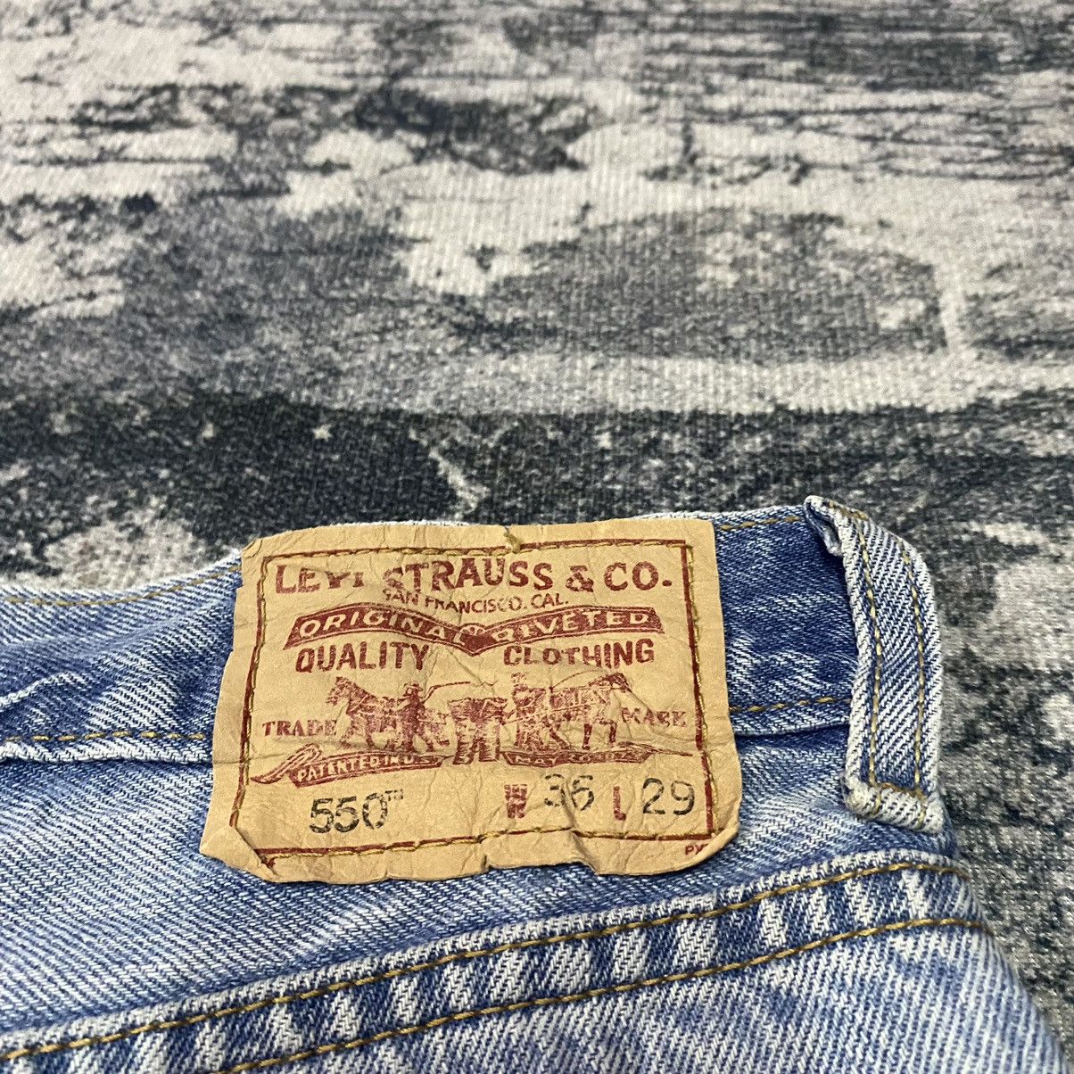 Levi's × Vintage Vintage Levis 550 Relaxed Fit Dirty Style Denim Jeans Size US 36 / EU 52 - 13 Thumbnail