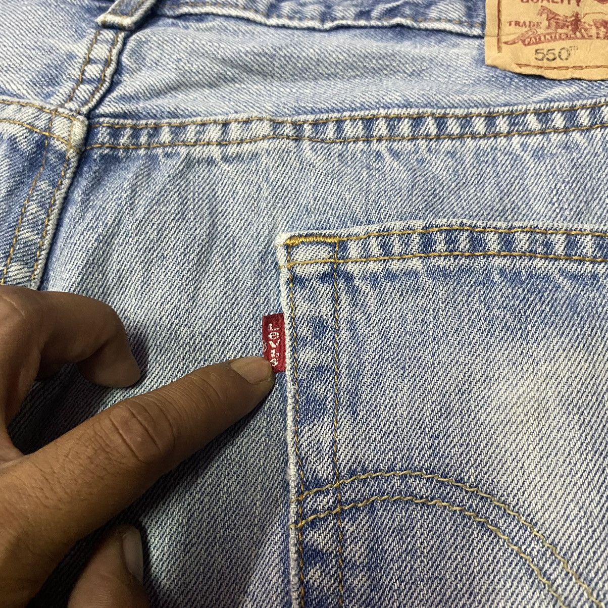 Levi's × Vintage Vintage Levis 550 Relaxed Fit Dirty Style Denim Jeans Size US 36 / EU 52 - 12 Thumbnail