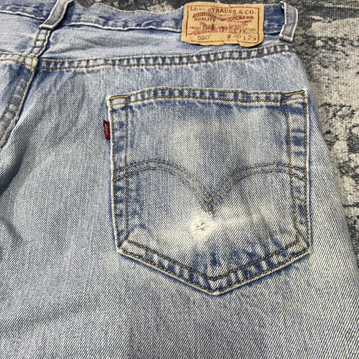 Levi's × Vintage Vintage Levis 550 Relaxed Fit Dirty Style Denim Jeans Size US 36 / EU 52 - 11 Thumbnail