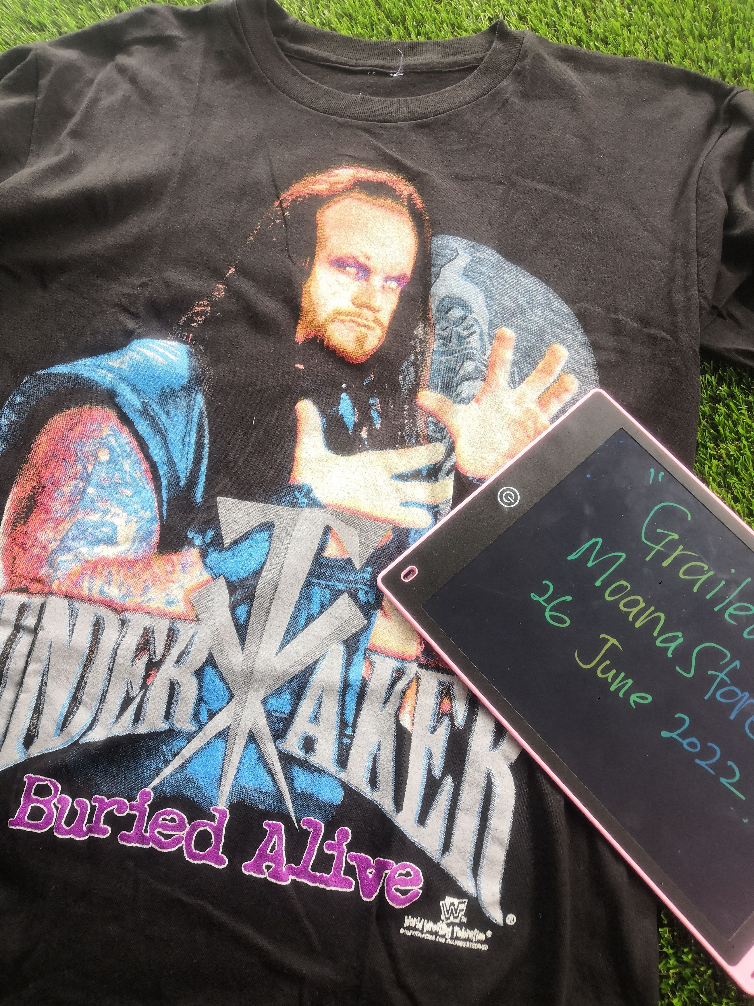 VINTAGE UNDERTAKER BURIED ALIVE WRESTLING WWF TEE KANE ROCK