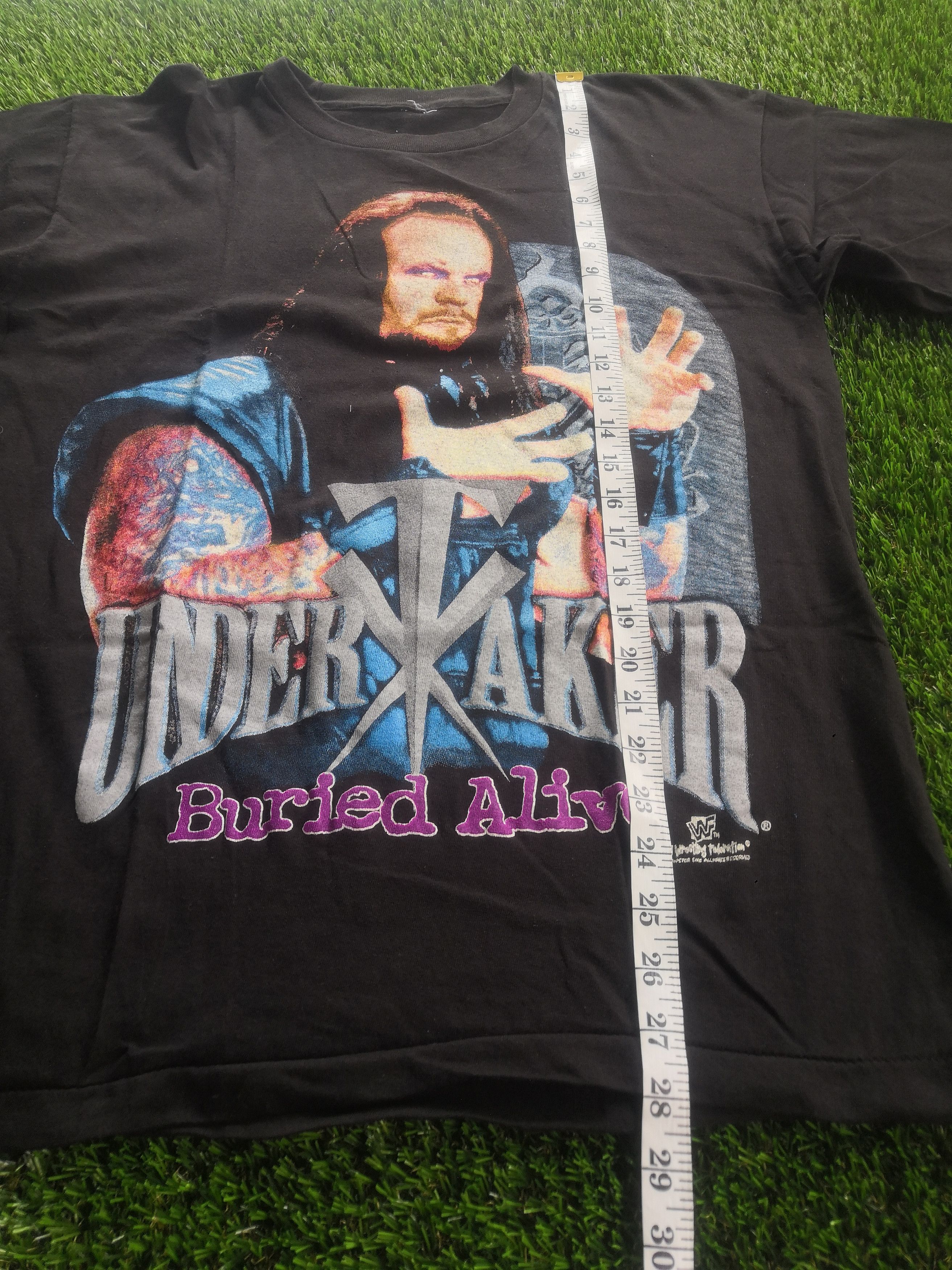 Vintage VINTAGE UNDERTAKER BURIED ALIVE WRESTLING WWF TEE KANE ROCK Size US M / EU 48-50 / 2 - 5 Thumbnail