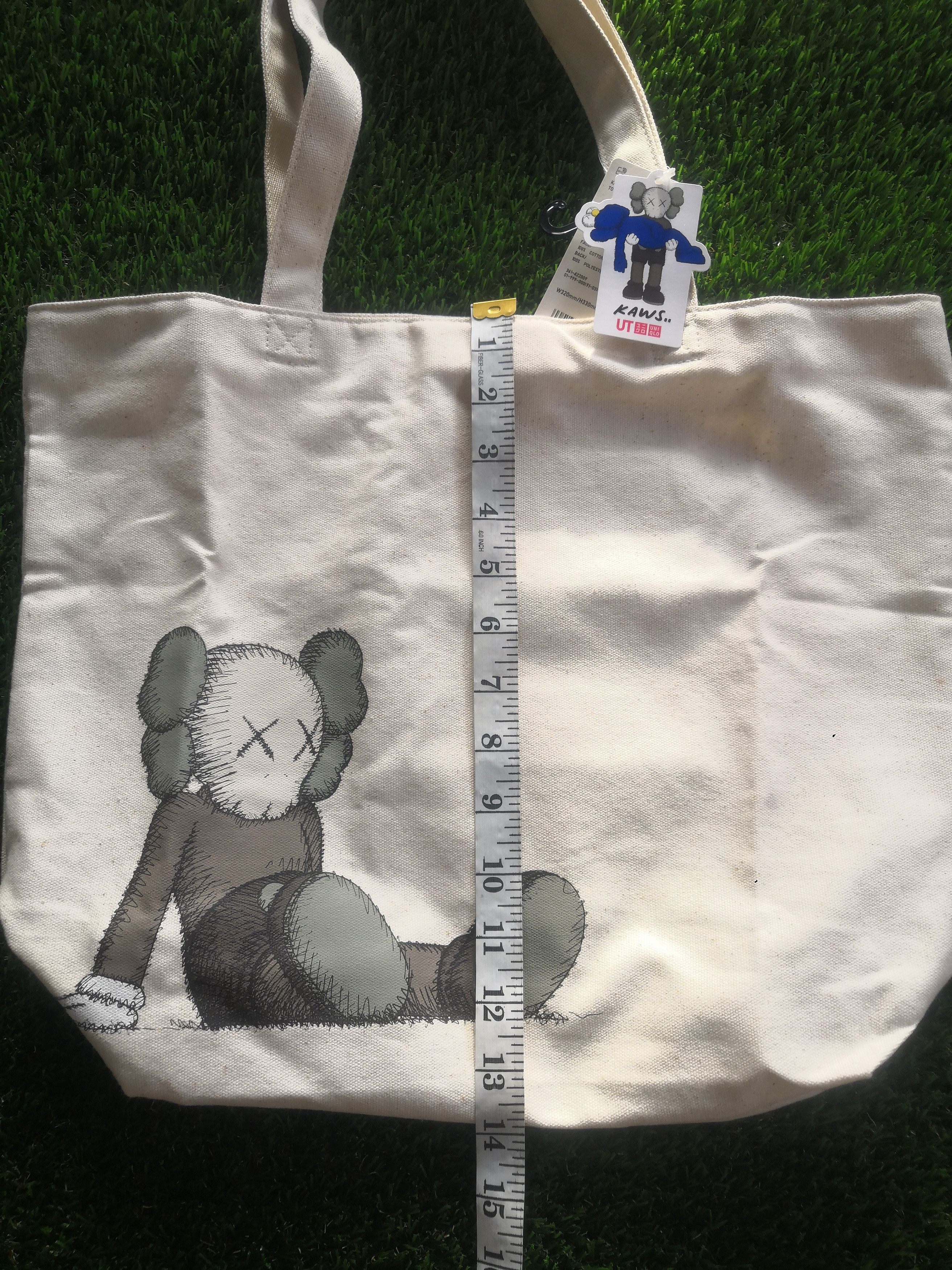 Designer KAWS JAPAN DESIGNER TOTE BAG OFF WHITE ORIGINALFAKE Size ONE SIZE - 4 Thumbnail