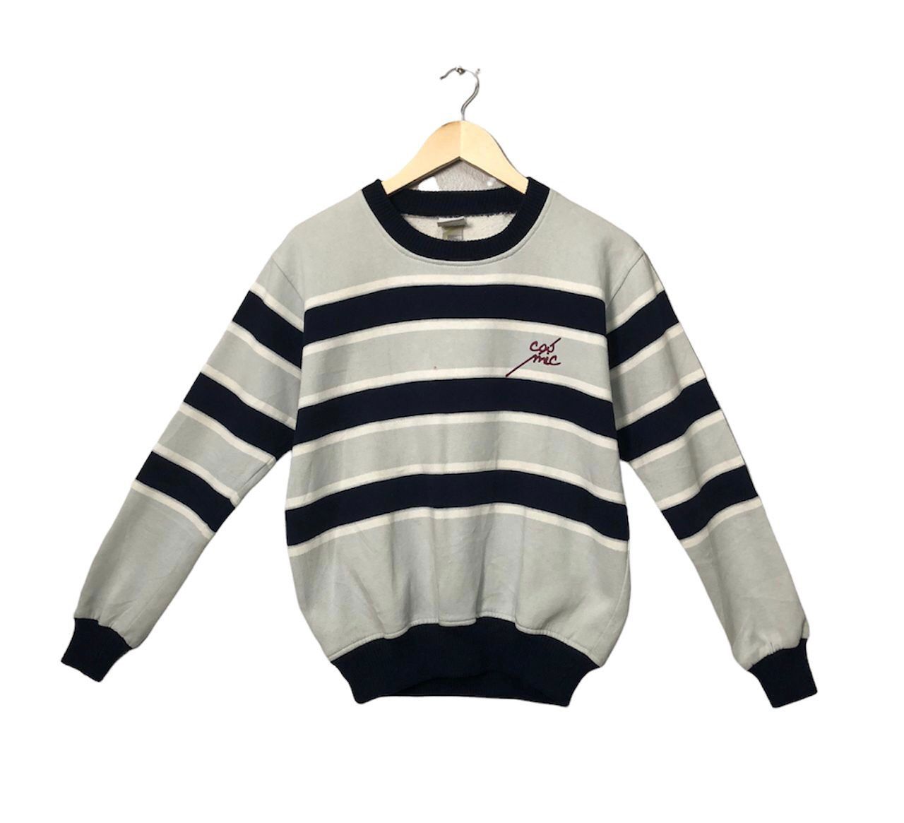 Vintage Cosmic Striped Sweatshirt