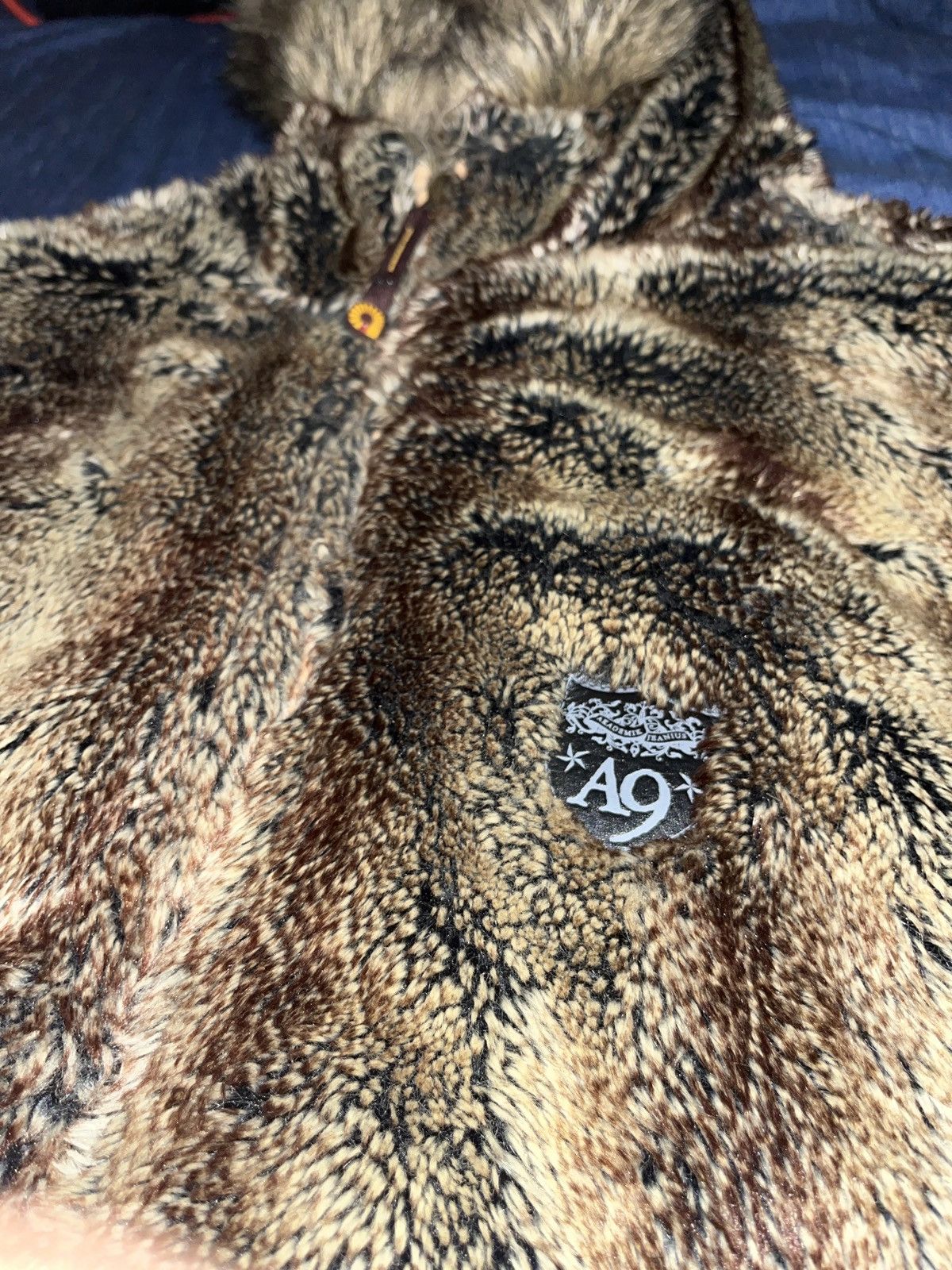 Akademiks reversible hot sale fur jacket