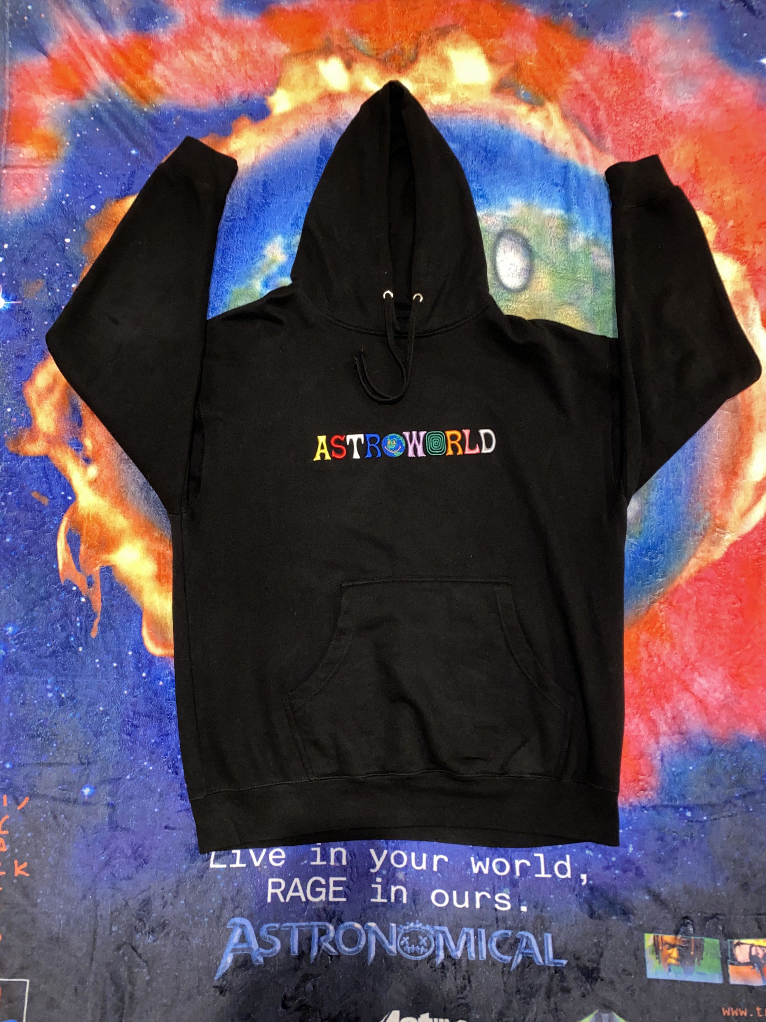Travis Scott Travis Scott Astroworld Logo Hoodie Grailed