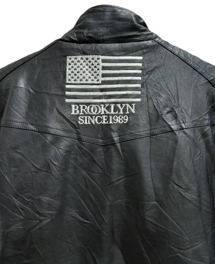 Karl Kani × Vintage Vintage 80's Karl Kani Synthetic Leather Jacket Size US M / EU 48-50 / 2 - 10 Thumbnail