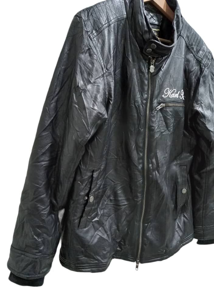 Karl Kani × Vintage Vintage 80's Karl Kani Synthetic Leather Jacket Size US M / EU 48-50 / 2 - 6 Thumbnail