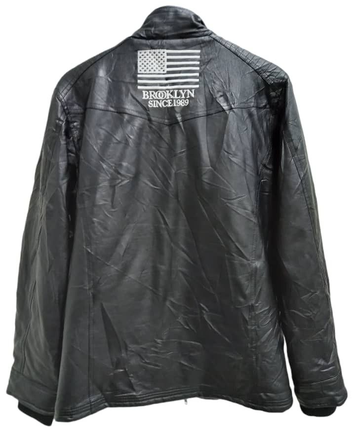Karl Kani × Vintage Vintage 80's Karl Kani Synthetic Leather Jacket Size US M / EU 48-50 / 2 - 9 Thumbnail