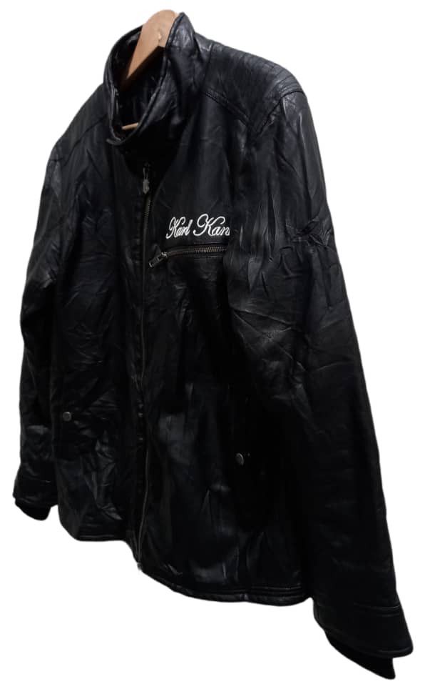 Karl Kani × Vintage Vintage 80's Karl Kani Synthetic Leather Jacket Size US M / EU 48-50 / 2 - 7 Thumbnail