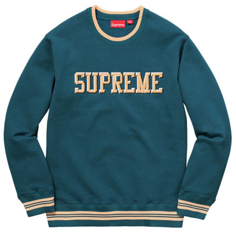 Supreme Felt Shadow Crewneck | Grailed