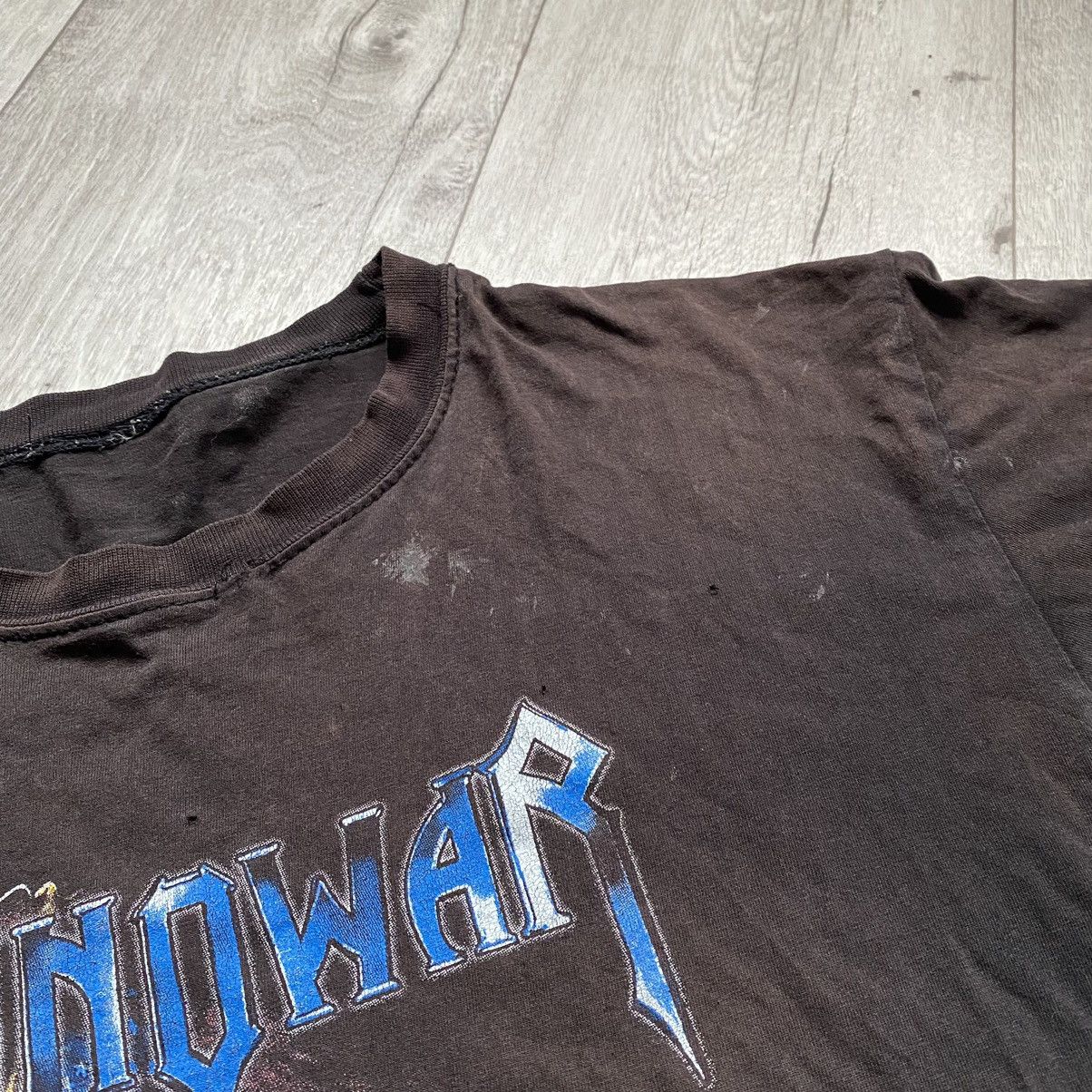 Band Tees MANOWAR BAND 90s FADED DISTRESSED T SHIRT Size US XL / EU 56 / 4 - 6 Thumbnail
