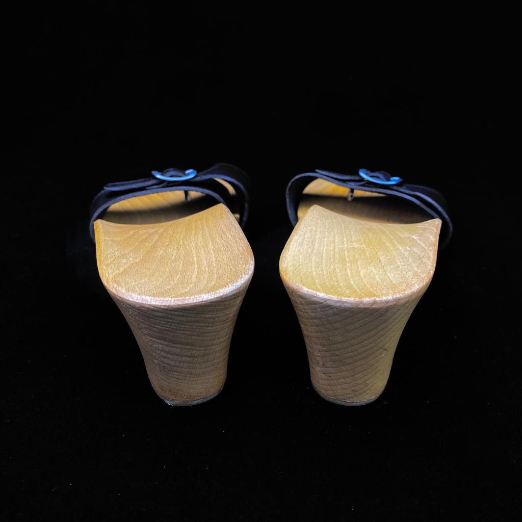 Maison Margiela Wood Leather Strap Tabi Sandals Size US 8 / IT 38 - 5 Thumbnail