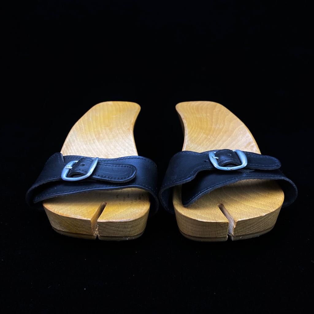 Maison Margiela Wood Leather Strap Tabi Sandals Size US 8 / IT 38 - 7 Thumbnail