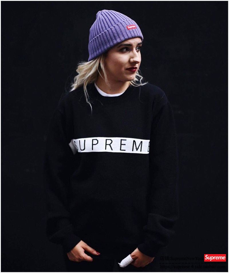 Supreme Supreme LOGO STRIPE PIQUE CREWNECK Size US L / EU 52-54 / 3 - 6 Thumbnail