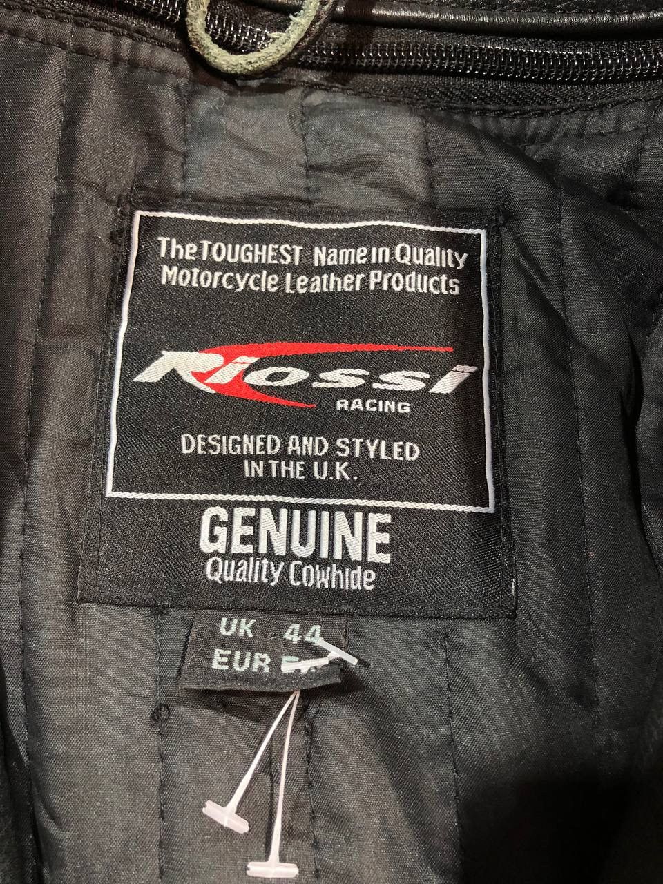 Genuine Leather Riossi Leather Moto Racing Jacket Size US M / EU 48-50 / 2 - 13 Thumbnail