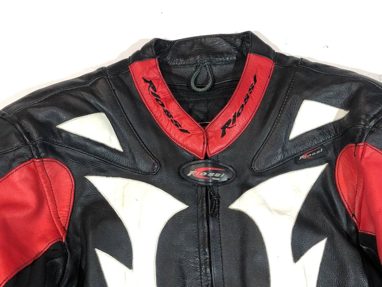 Genuine Leather Riossi Leather Moto Racing Jacket Size US M / EU 48-50 / 2 - 8 Thumbnail