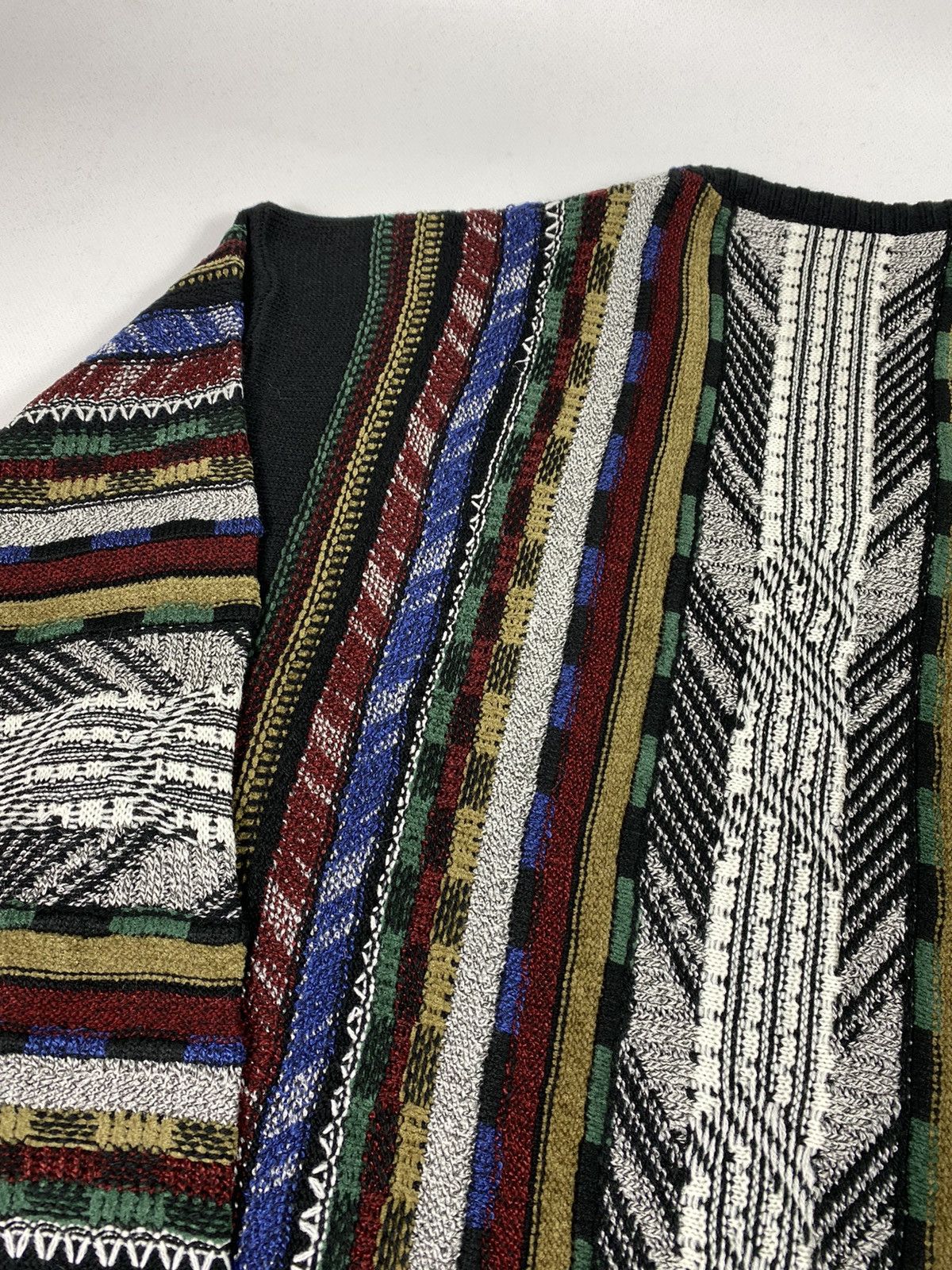 Vintage 🔥LASTDROP🔥 Knitted Coogi Style Sweater V-neck Size US L / EU 52-54 / 3 - 9 Thumbnail