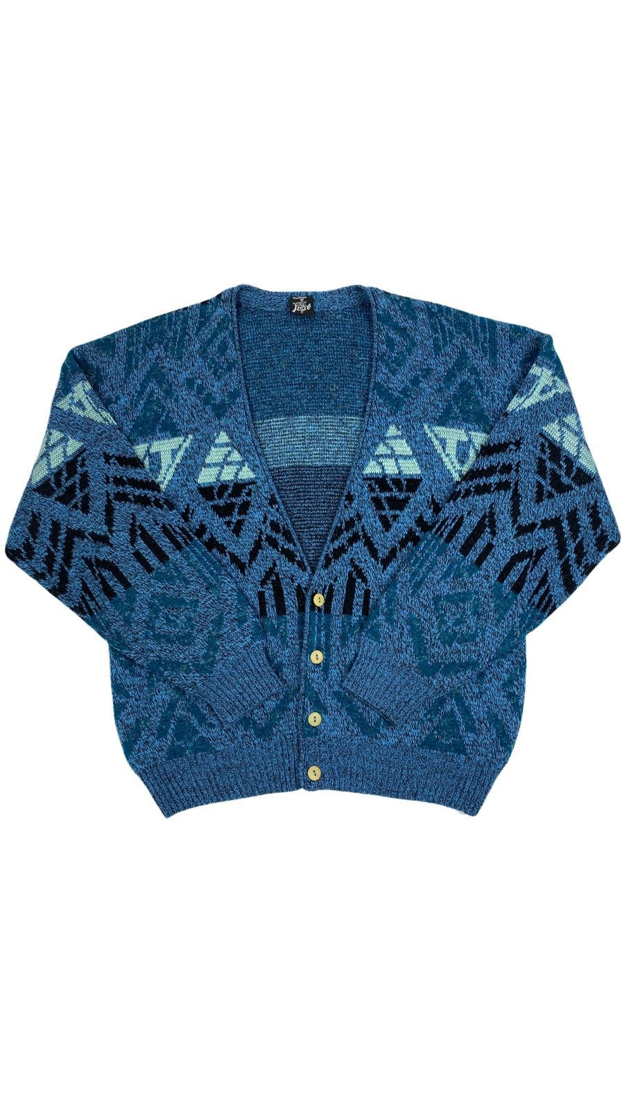 Vintage 🔥LASTDROP🔥70s Vintage Coloured Mohair Cardigan Sweater Size US M / EU 48-50 / 2 - 1 Thumbnail