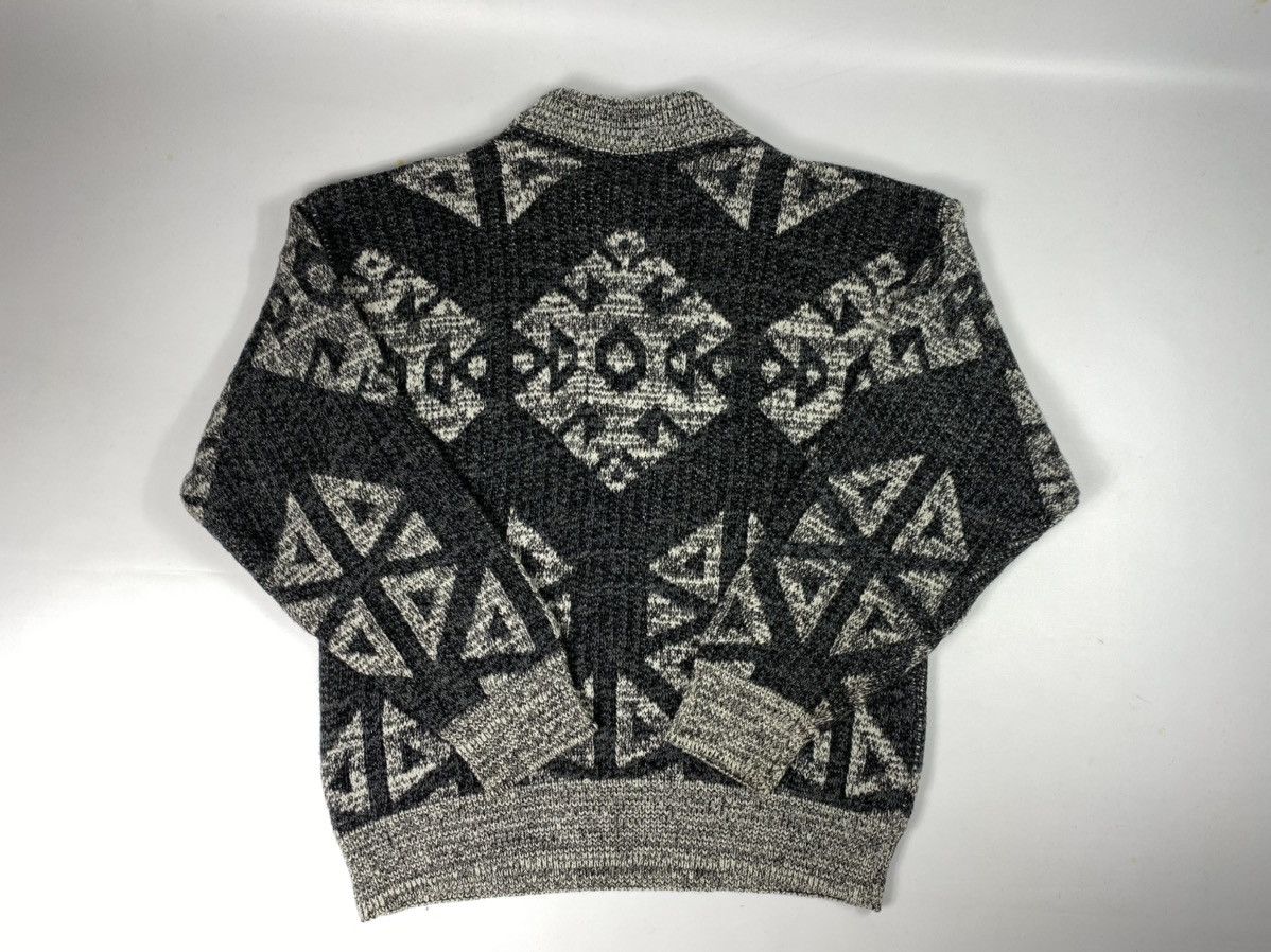 Vintage 🔥LASTDROP🔥 Made In France Abstract Knitted Wool Grey Size US L / EU 52-54 / 3 - 8 Thumbnail