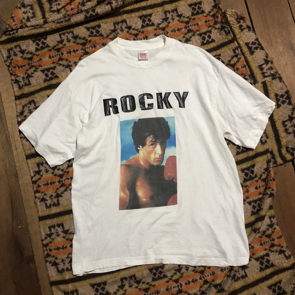 Band Tees 💥Vintage Rocky Movie Rare T-Shirt Size US L / EU 52-54 / 3 - 1 Thumbnail
