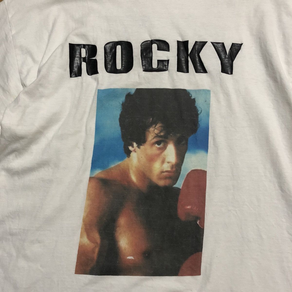 Band Tees 💥Vintage Rocky Movie Rare T-Shirt Size US L / EU 52-54 / 3 - 3 Thumbnail