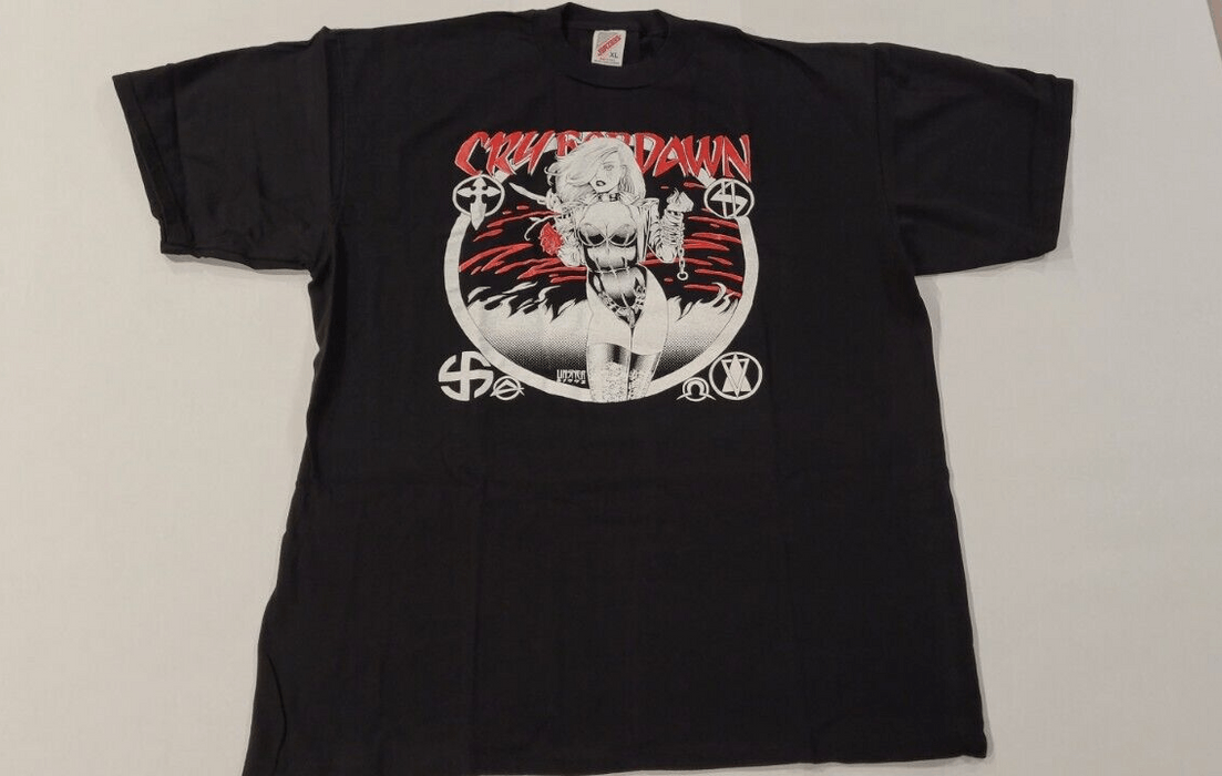 Vintage CRY FOR DAWN SHIRT XL BLACK 1992 LINSER FUCT NEW SUPREME | Grailed